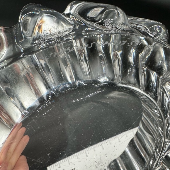 1970s Orrefors Princess Cut Swedish Crystal Glass Dish - Picture 12 of 17